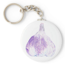 Purple Garlic Keychain