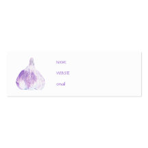 Purple Garlic Profile Card Business Cards