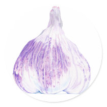 Purple Garlic Sticker