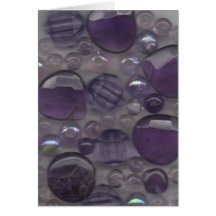 Purple Gems Greeting Card