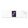Purple Geraniums on Black Bumper Sticker