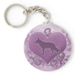 Purple German Shepherd Valentine