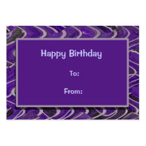 purple gift tags