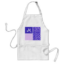 Purple Giraffe Pattern Apron