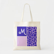 Purple Giraffe Pattern Bag