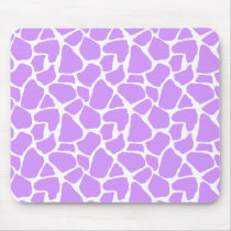 Purple Giraffe Print Mousepad
