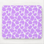 Purple Giraffe Print Mousepad