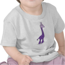 Purple giraffe tees