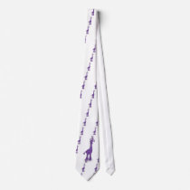 Purple giraffe custom tie