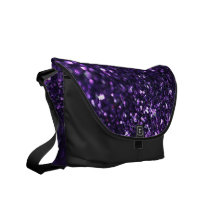Purple Glimmer Messenger Bags