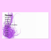 Purple Glow business cards