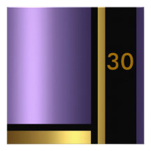 Purple & Gold Birthday Invitation