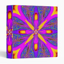 Purple Gold Burst Binder