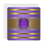 Purple Gold Elegant All Occasion Party invitations