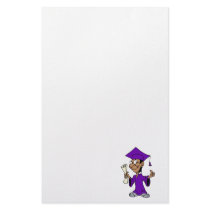 Purple Grad Customized Stationery