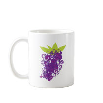 Purple Grape Design Coffee Mugs