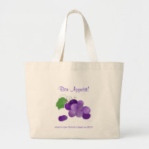 Purple Grapes Bon Appetit Bag