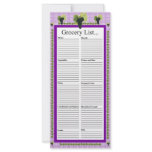 Purple Grapes Design Grocery List rack cards