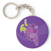 Purple Grapes Keychain