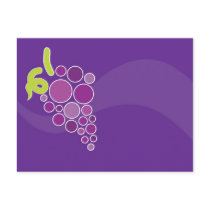 Purple Grapes Postcard