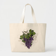Purple Grapes Tote Bag