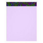 purple green abstract personalized letterhead