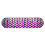 Purple Green Arches Art Skateboard