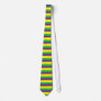 PURPLE GREEN GOLD MARDI GRAS STRIPES NECKTIE