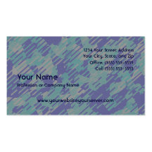 Purple Green Khaki Pattern Business Card