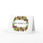 Purple & Green Mother's day card