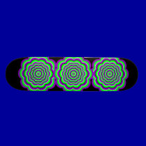 Purple - Green Optical Fun skateboards