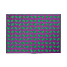 Purple green shamrocks and hearts case for iPad mini
