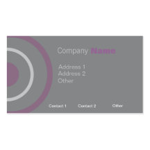 Purple & Grey Classy Business Cards