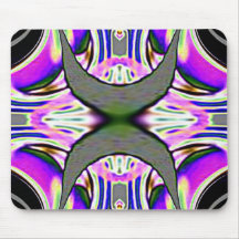 Purple Grey Fractal Design Mousepad