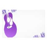 Purple Guitar Custom Stationery