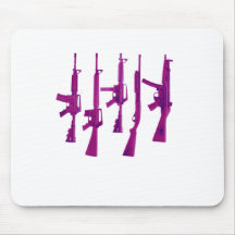 Purple guns mousepads