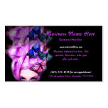 Purple Hair Butterfly Lady 5 Business Cards