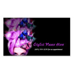 Purple Hair Butterfly Lady Appt. 2 Business Cards