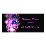 Purple Hair Butterfly Lady Gift Certificate D2 Customized Rack Card