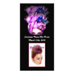 Purple Hair Butterfly Lady Photo Card
