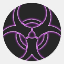 Purple Haze Bio-Hazard Sticker