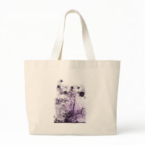 Purple haze garden tote tote bags
