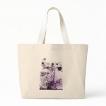 Purple haze garden tote bags