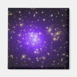 Purple haze of stars at night fridge magnets