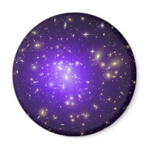 Purple haze of stars at night magnet