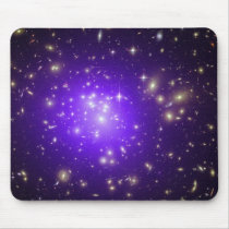 Purple haze of stars at night mouse pad