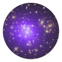 Purple haze of stars at night sticker