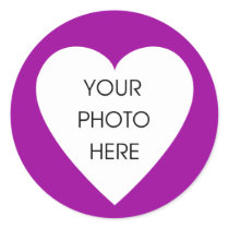 Purple Heart Border Stickers