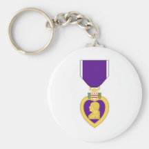Purple Heart Medal Key Chain