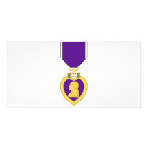 Purple Heart Medal Personalized Photo Card